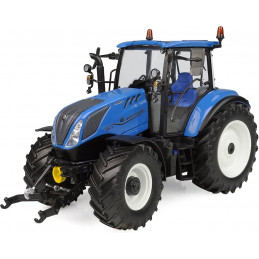 Tractor a escala 1:32 New Holland T5.120 Electrocommand de Universal Hobbies en metal para coleccionistas.