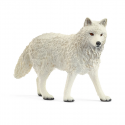 Figura de juguete de lobo ártico Schleich pintada a mano con detalles realistas