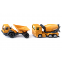 Set de vehículos de construcción de juguete Siku en metal y plástico resistente