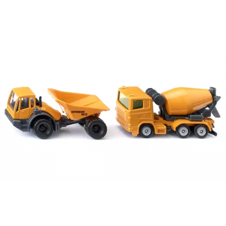 Set de vehículos de construcción de juguete Siku en metal y plástico resistente