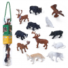 Set de juego de mini mundos con figuras del bosque