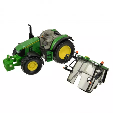 Réplica a escala 1:32 del tractor John Deere 6120M de Britains para coleccionistas.