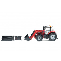 Réplica a escala 1:32 del tractor Massey Ferguson 6616 con cargadora frontal de Britains