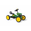 Coche de pedales BERG Buzzy John Deere con diseño de tractor infantil de cuatro ruedas.
