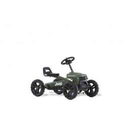 Kart de pedales Jeep Buzzy Sahara de Berg para niños con diseño todoterreno de cuatro ruedas.