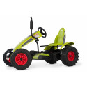 Kart de pedales BERG XL Claas BFR con diseño de tractor agrícola para niños.