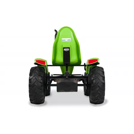 Kart de pedales Berg XL Deutz-Fahr BFR con diseño de tractor agrícola para niños.