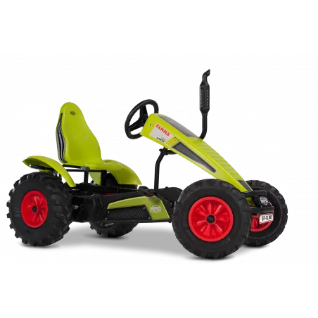 Kart de pedales BERG XL Claas BFR-3 con diseño de tractor verde para niños