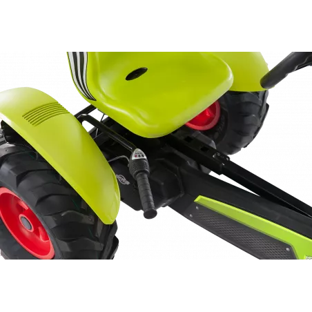 Kart de pedales BERG XL Claas BFR-3 con diseño de tractor verde para niños