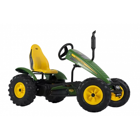 Kart de pedales robusto BERG XL John Deere BFR-3 con tres marchas y sistema de freno BFR.