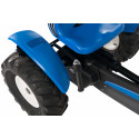 Kart de pedales eléctrico BERG XXL New Holland E-BFR-3 con chasis ajustable y motor de 250W.