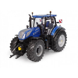 Miniatura a escala 1:32 del tractor New Holland T7.300 Blue Power Auto Command 2023 para coleccionistas.