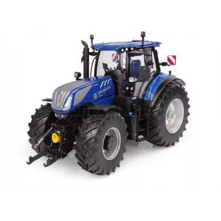 Miniatura a escala 1:32 del tractor New Holland T7.300 Blue Power Auto Command 2023 para coleccionistas.