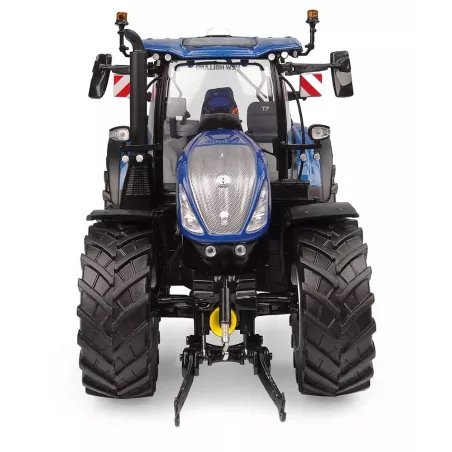 Miniatura a escala 1:32 del tractor New Holland T7.300 Blue Power Auto Command 2023 para coleccionistas.