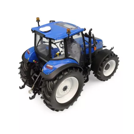 Réplica a escala 1:32 del tractor New Holland T5.120 Dual Command 2025 para coleccionistas.