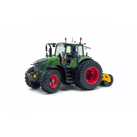 Tractor Fendt 620 Vario a escala 1:32 con doble rueda y apero Holaras Stego 285-PRO para coleccionistas.