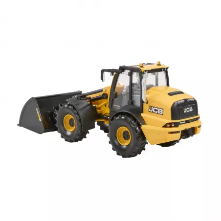 Réplica a escala 1:32 del cargador telescópico agrícola JCB TM420S con brazo funcional para coleccionistas.