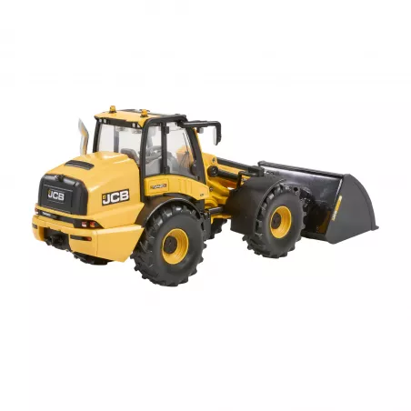 Réplica a escala 1:32 del cargador telescópico agrícola JCB TM420S con brazo funcional para coleccionistas.
