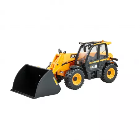 Réplica a escala 1:32 del manipulador telescópico JCB 542-70 Agrixtra para coleccionismo agrícola.