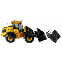 Pala cargadora JCB 419S a escala 1:32 de Britains, miniatura agrícola de metal detallada para coleccionistas.
