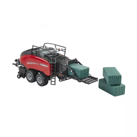 Empacadora Case IH LB434R XL de Britains, réplica a escala 1:32 en metal para coleccionismo y dioramas agrícolas.