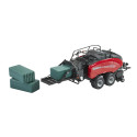 Empacadora Case IH LB434R XL de Britains, réplica a escala 1:32 en metal para coleccionismo y dioramas agrícolas.