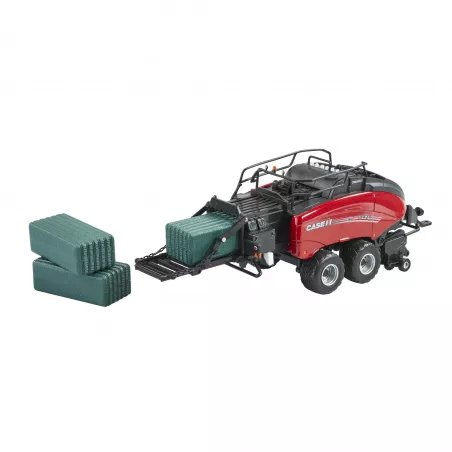 Empacadora Case IH LB434R XL de Britains, réplica a escala 1:32 en metal para coleccionismo y dioramas agrícolas.