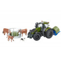 Tractor Valtra verde oliva metalizado a escala 1:32 de Britains para coleccionistas.