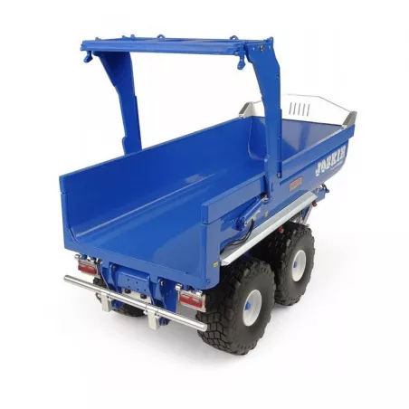 Remolque azul Joskin Trans-KTP 22/50 a escala 1:32 para coleccionistas y dioramas agrícolas.