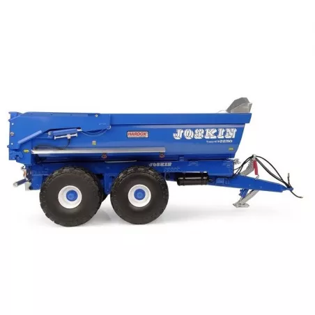 Remolque azul Joskin Trans-KTP 22/50 a escala 1:32 para coleccionistas y dioramas agrícolas.