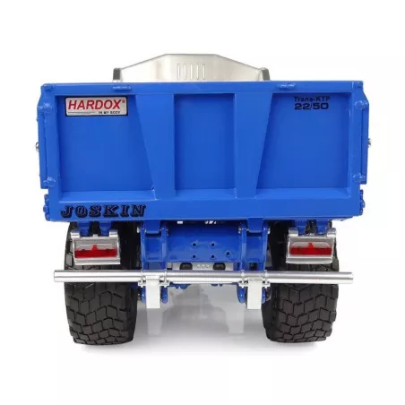 Remolque azul Joskin Trans-KTP 22/50 a escala 1:32 para coleccionistas y dioramas agrícolas.