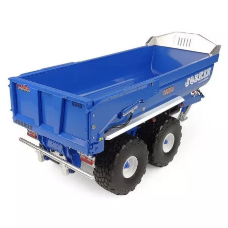Remolque azul Joskin Trans-KTP 22/50 a escala 1:32 para coleccionistas y dioramas agrícolas.