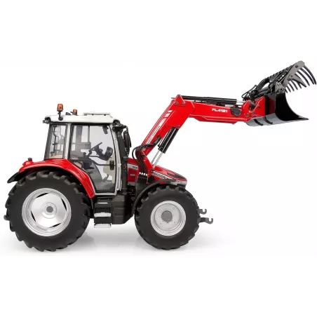Tractor en miniatura Massey Ferguson 5S.115 a escala 1:32 con pala frontal FL.4121.