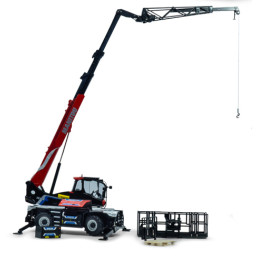Réplica a escala 1:32 del manipulador telescópico Manitou MRT 2260 de metal para coleccionistas.