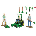 Set de juego de jardín John Deere de Britains a escala 1:32 para coleccionistas y niños.
