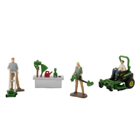 Juguete agrícola John Deere de Britains a escala 1:32 con detalles realistas para coleccionistas.
