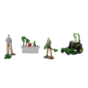 Juguete agrícola John Deere de Britains a escala 1:32 con detalles realistas para coleccionistas.