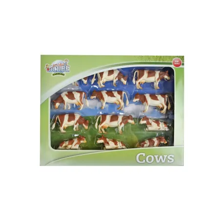 Set vacas rojas 12 unidades - escala 1:32
