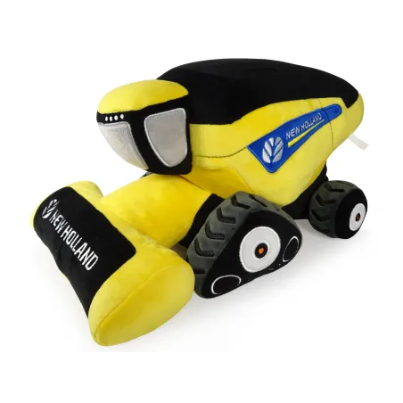 Peluche de cosechadora New Holland de Universal Hobbies para coleccionistas y niños.
