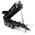 Remolque Joskin Trans-KTP 27/65 negro a escala 1:32 en metal y plástico para coleccionismo agrícola.