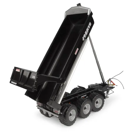 Remolque Joskin Trans-KTP 27/65 negro a escala 1:32 en metal y plástico para coleccionismo agrícola.