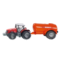 Tractor Massey Ferguson con cisterna Abbey a escala 1:50 de Siku