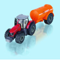 Tractor Massey Ferguson con cisterna Abbey de Siku a escala 1:50