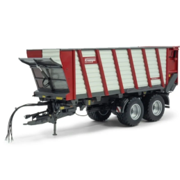 Miniatura a escala 1:32 del remolque agrícola Krampe Radium 830 para coleccionistas de modelismo.