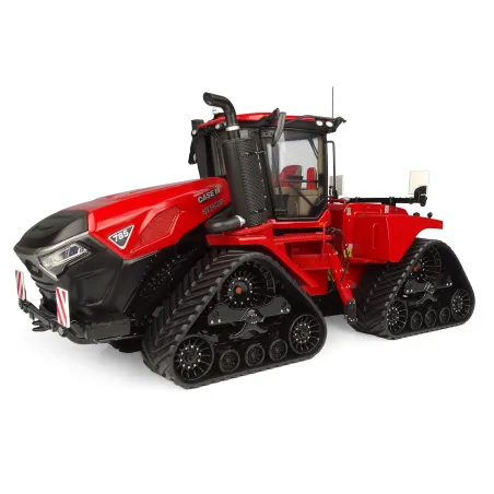 Réplica a escala 1:32 del tractor Case IH Quadtrac 785 de Universal Hobbies con orugas detalladas para coleccionistas.