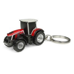 Miniatura coleccionable a escala del tractor Massey Ferguson 8S.265 Xtra con acabados de alta fidelidad.