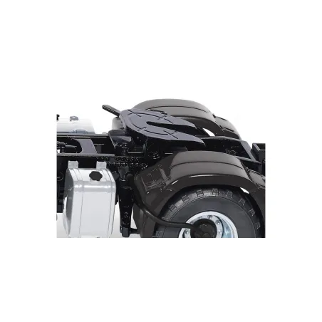 Camión MAN TGS 18.510 4x4 BL Negro de Wiking a escala 1:32, maqueta de metal y plástico para modelismo.