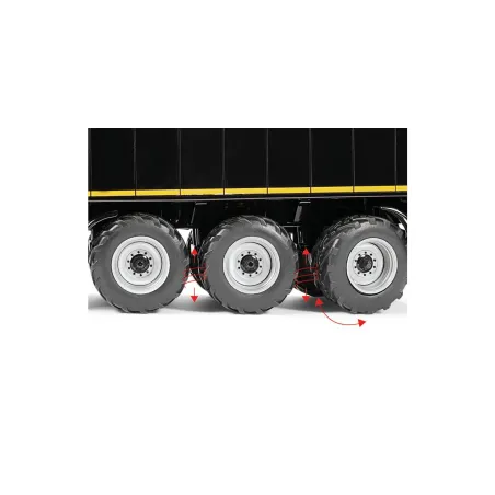 Remolque Krampe SB II 30/1070 de WIKING a escala 1:32 en color gris oscuro para coleccionistas.