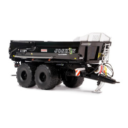 Remolque Joskin Trans-KTP 22/50 negro a escala 1:32 de Universal Hobbies para coleccionismo agrícola.