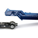 Camión de juguete MAN con retroexcavadora SIKU a escala 1:87 fabricado en metal y plástico